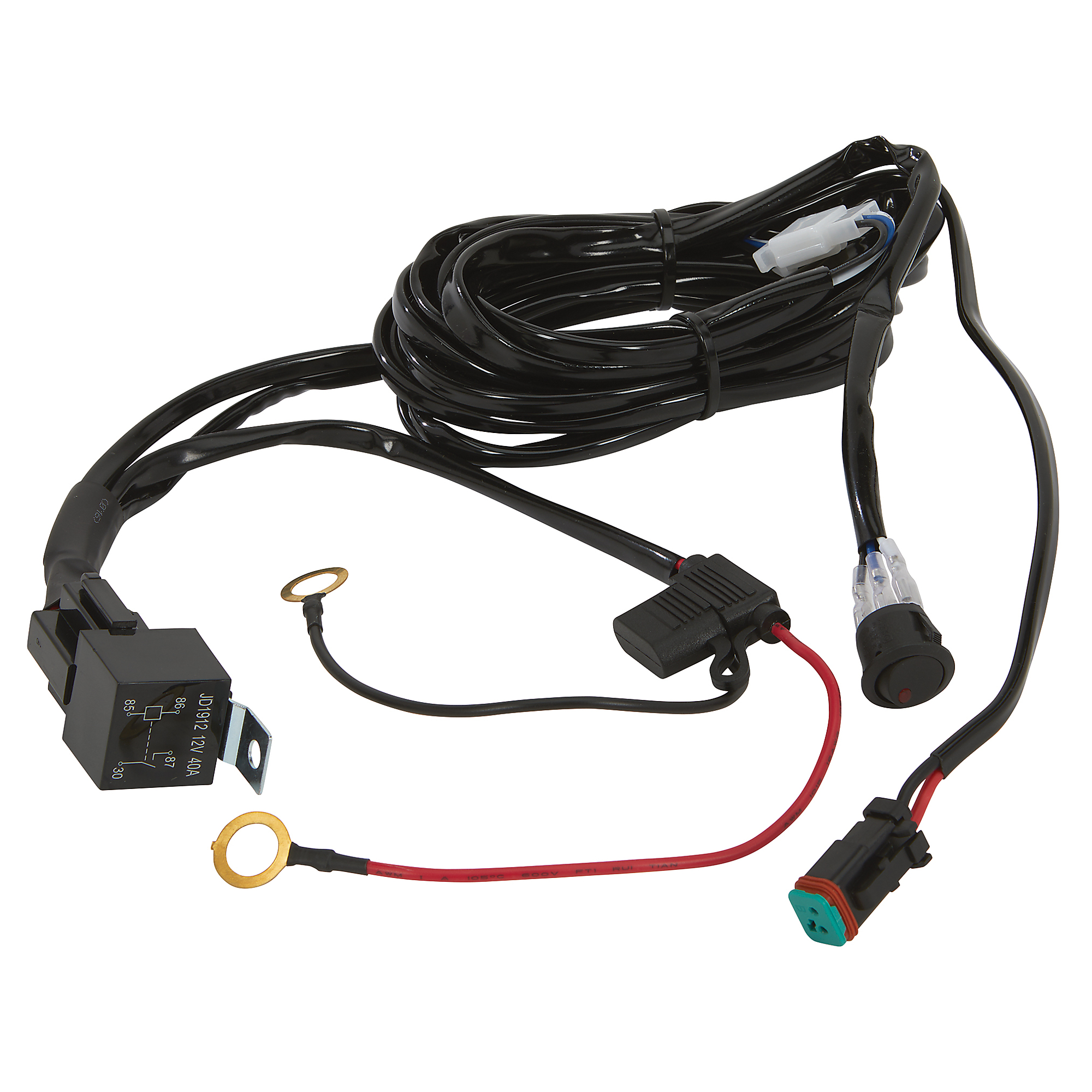 Ultra-Tow 2-Pin DT Light Bar Quick-Connect Wiring Harness, 9.8ft., Fits Item#s 6112177, 6112134, 6112151, 6112169
